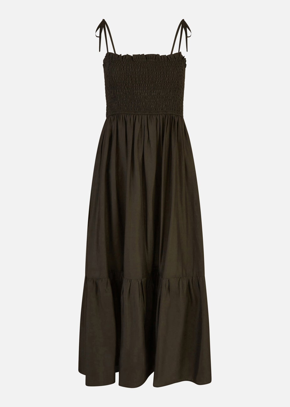 Yumi Black Midi Sun Dress