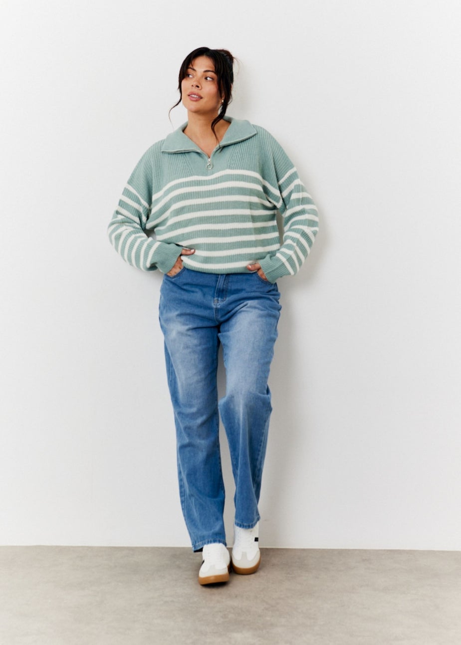 In The Style Sage Quarter Zip Jumper