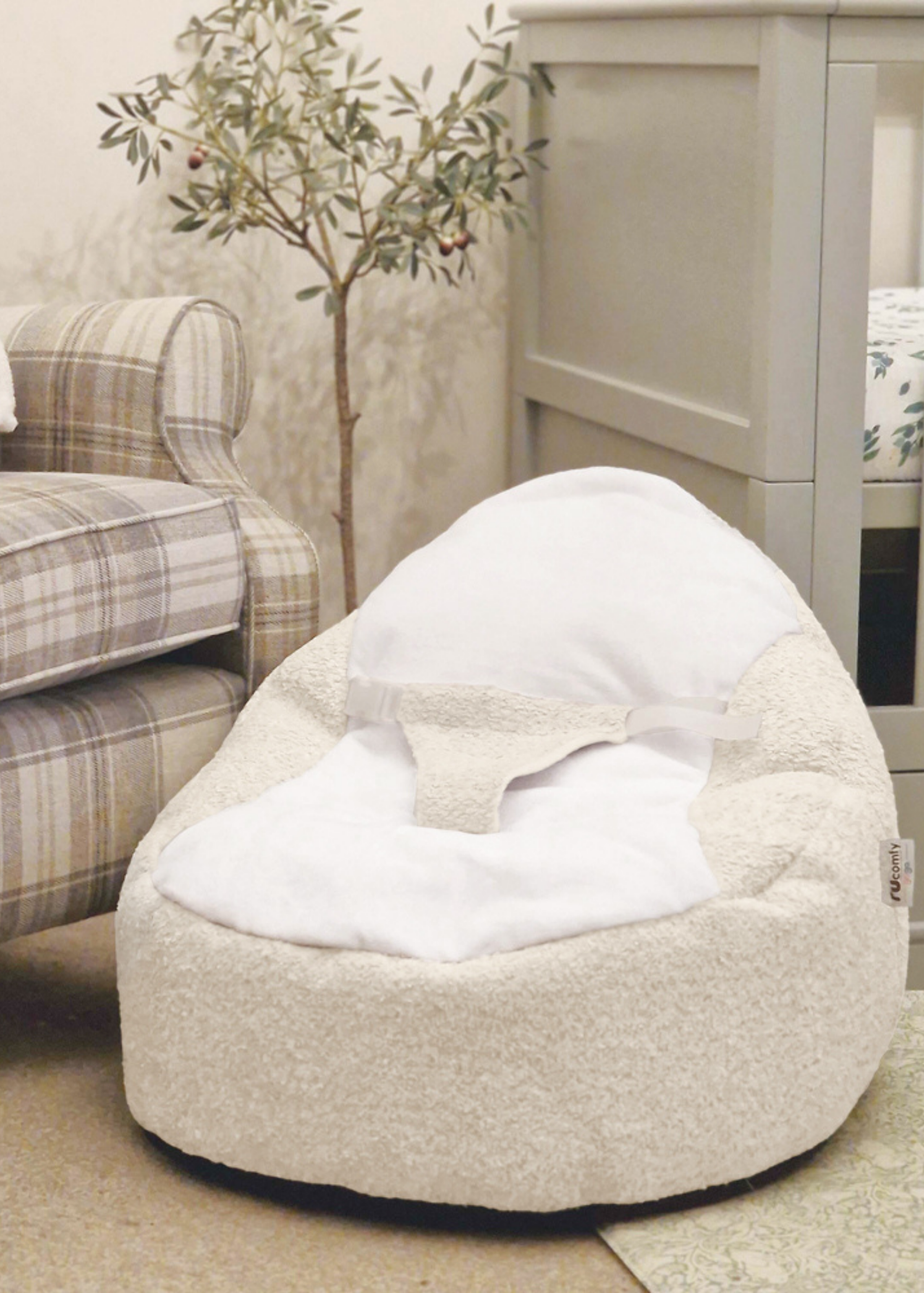 rucomfy Snug Gaga Natural Baby Beanbag