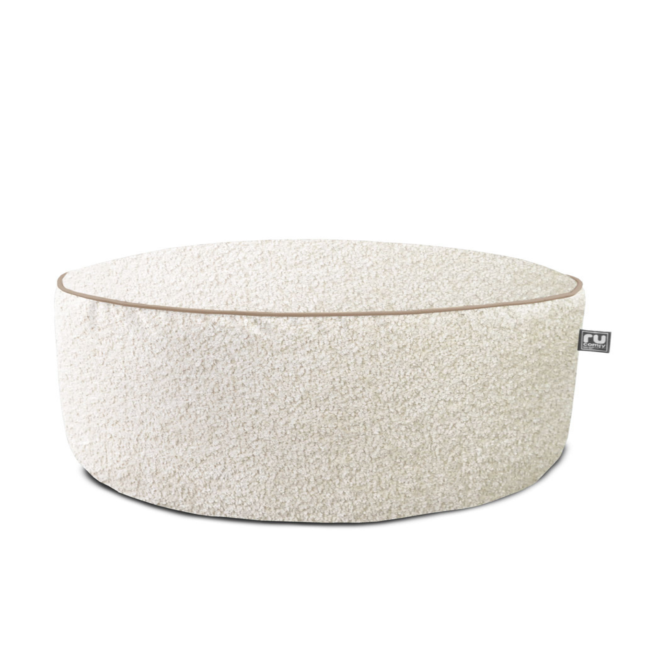 rucomfy Snug Drum Pouffe Natural Beanbag