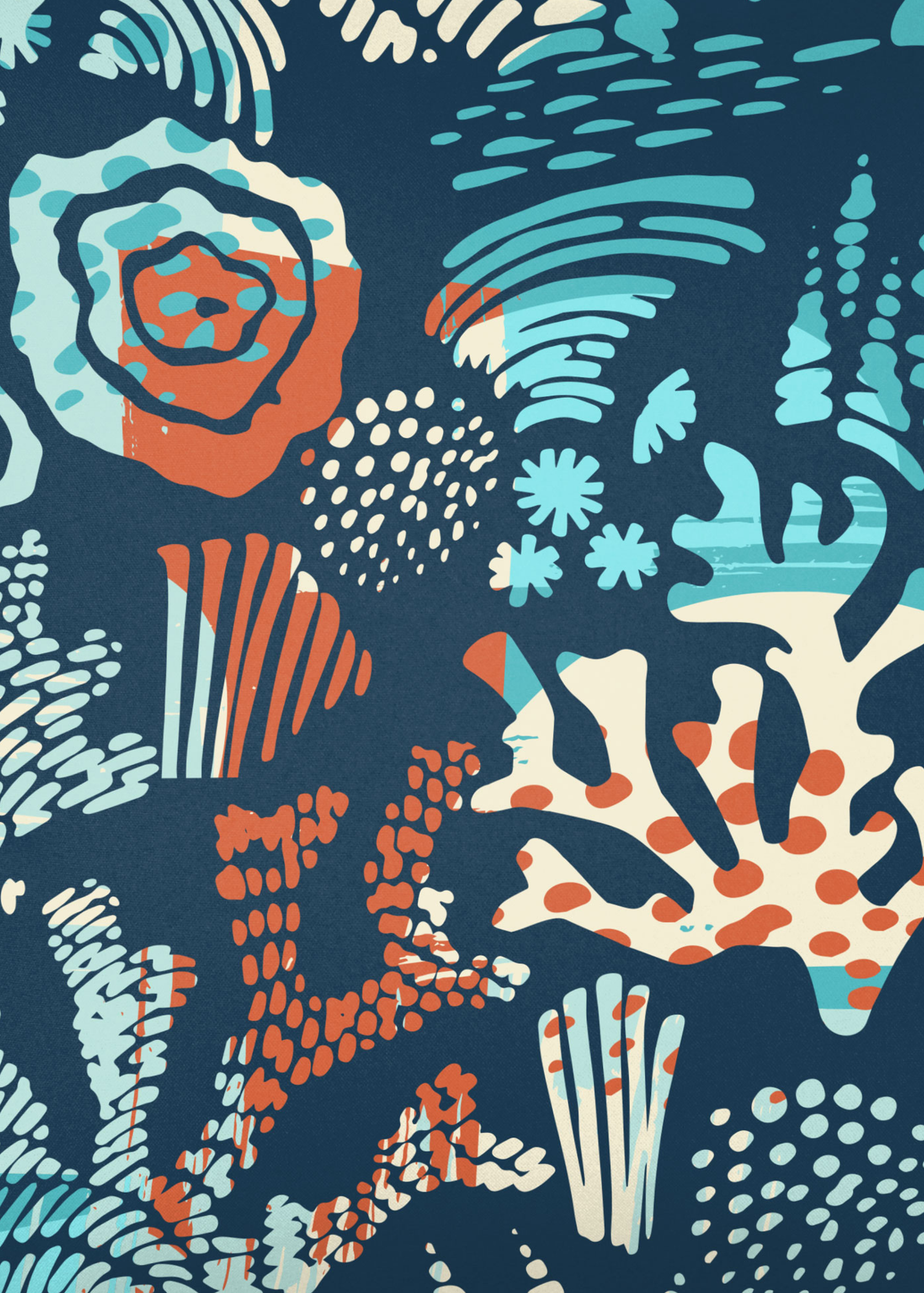 rucomfy Indoor/Outdoor Drum Pouffe Sea Breeze Beanbag