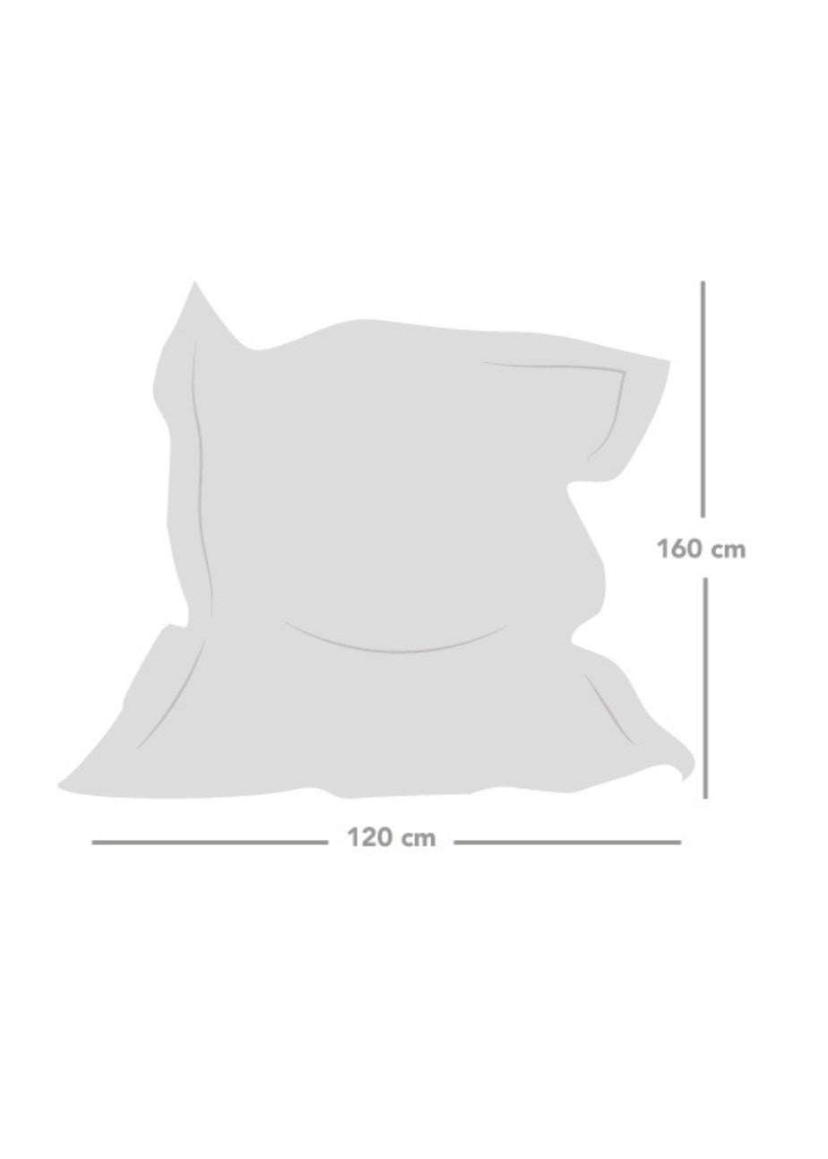 rucomfy Indoor/Outdoor Extra Large Squashy Squarbie Sea Breeze Beanbag