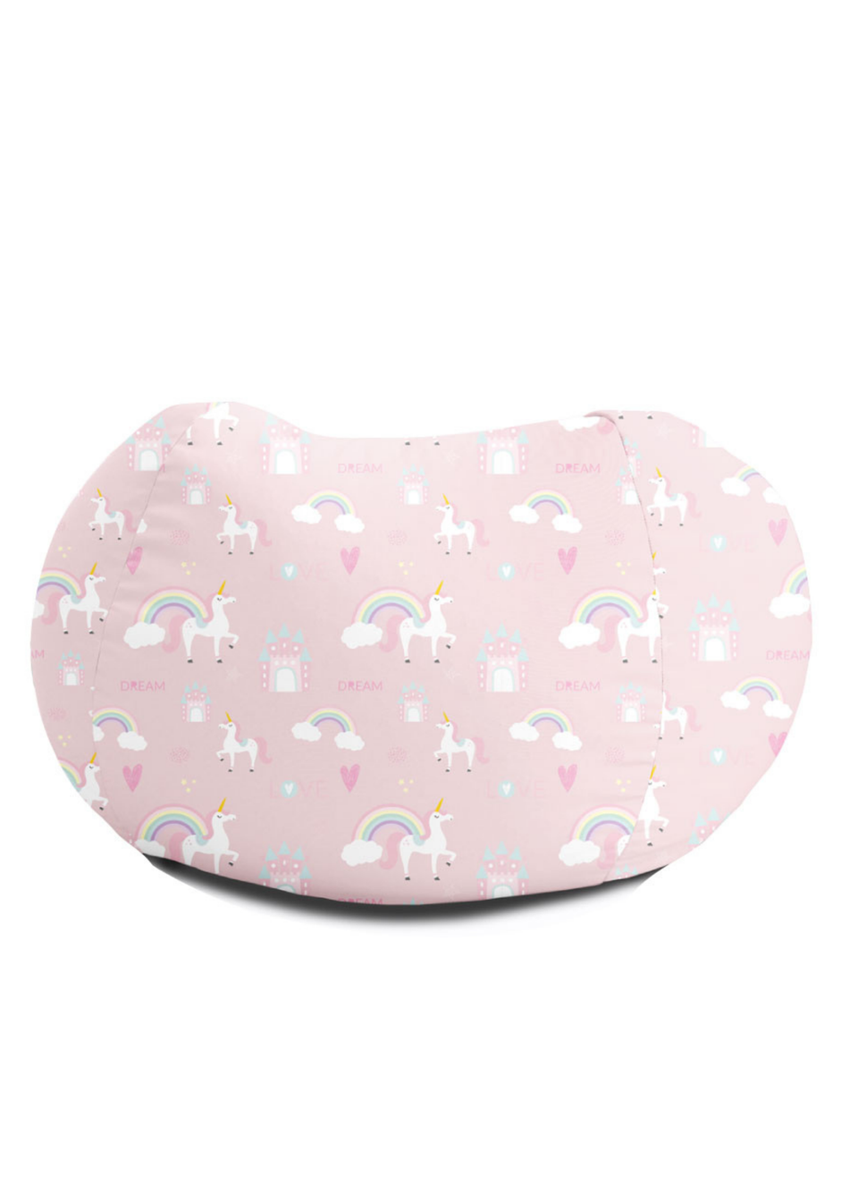 rucomfy Printed Kids Medium Unicorn Castle Beanbag