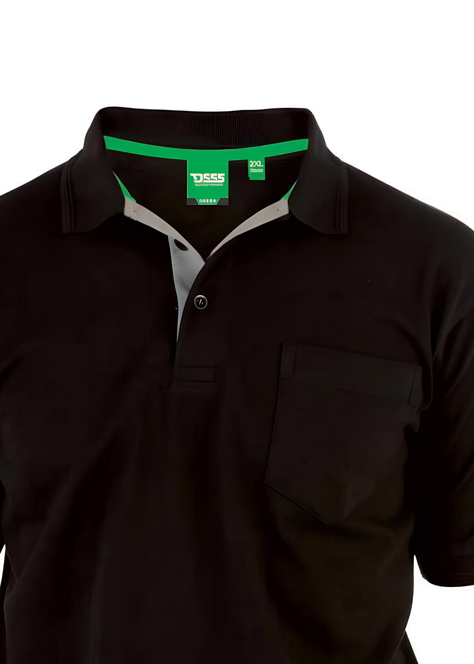 Duke Black Grant Polo Shirt