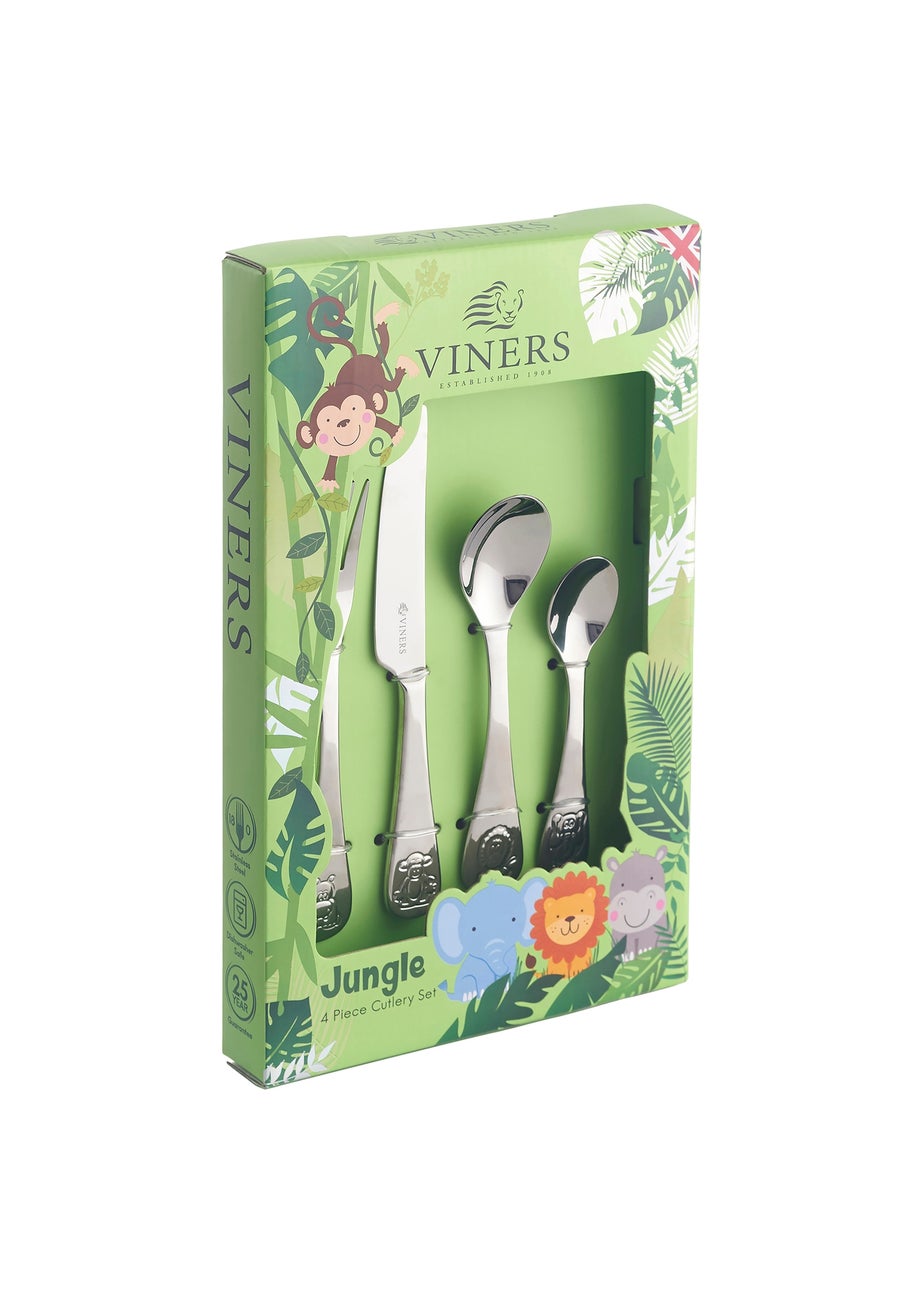 Viners Jungle Kids 4 Piece Cutlery Set