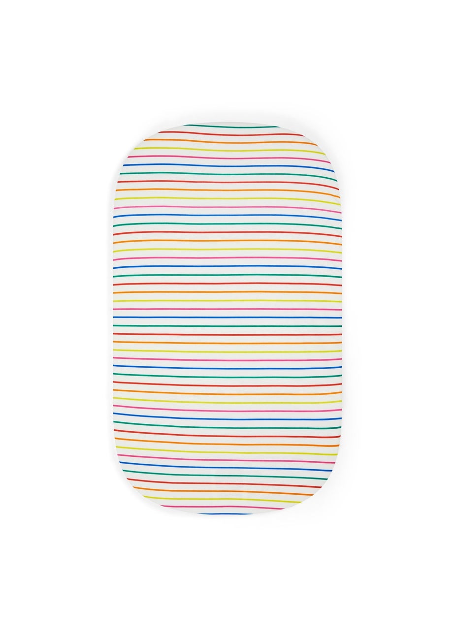 Ickle Bubba White Fitted Crib Rainbow Dreams Sheets 2 Pack