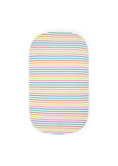 Ickle Bubba White Fitted Crib Rainbow Dreams Sheets 2 Pack