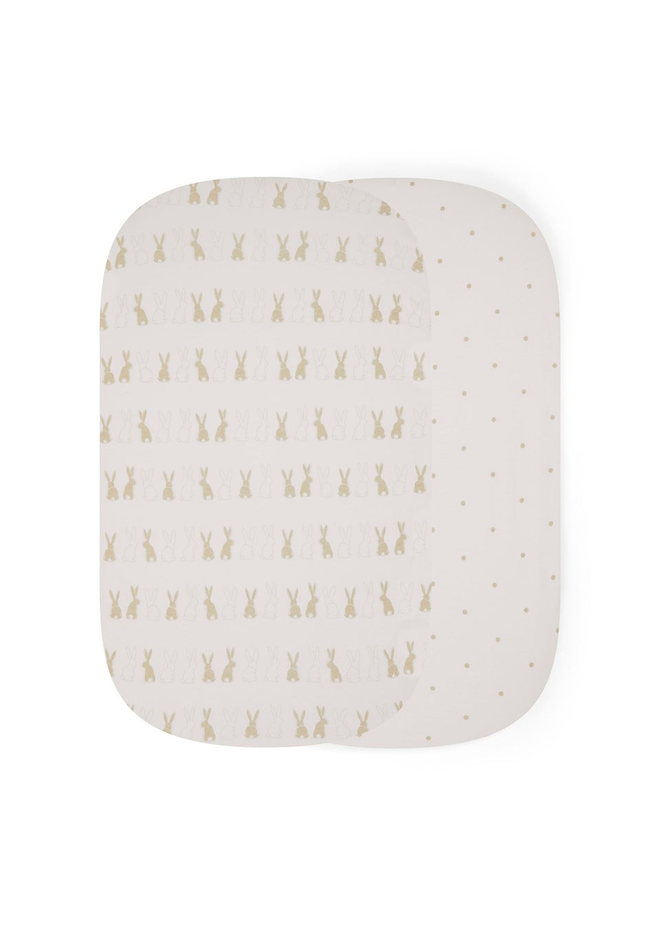 Ickle Bubba Cream Fitted Crib Sheets 2 Pack