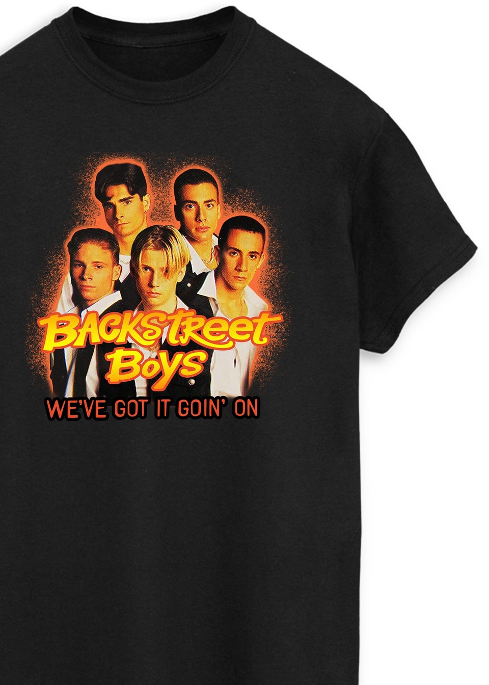 Spiral Galaxy Backstreet Boys We've Got It Women Black Boyfriend Fit T-Shirt