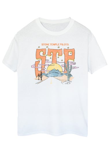 Stone Temple Pilots Desert Men White Music Graphic T-Shirt