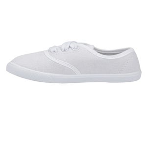 Mirak Kids White Lace-Up Plimsolls / Gym Trainers (Younger 6 - Older 2)