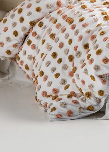 Linen House Haze Polka Tufted Duvet Cover Set