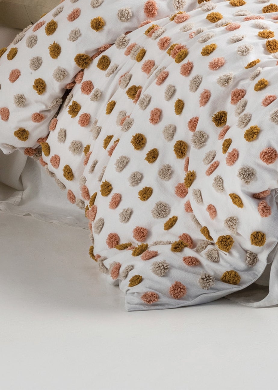 Linen House Haze Polka Tufted Duvet Cover Set