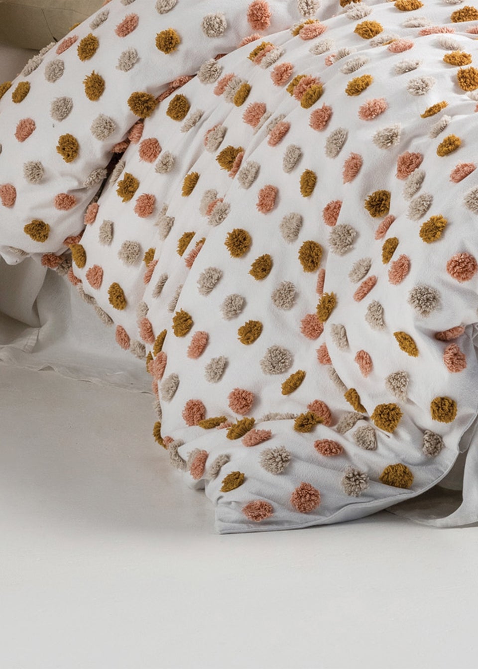 Linen House Haze Polka Tufted Duvet Cover Set