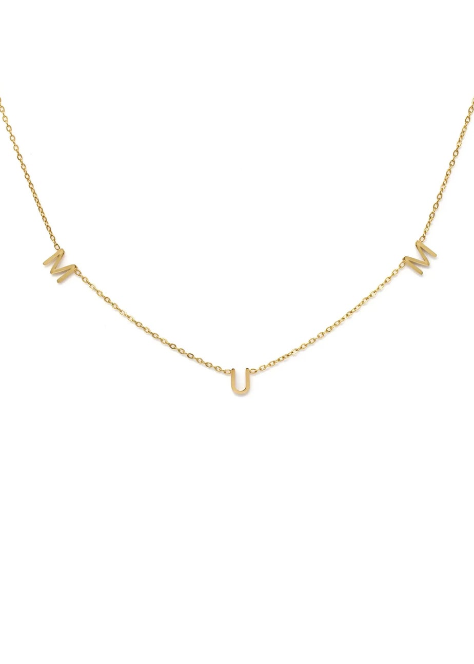 Say It With Gold Mum Necklace