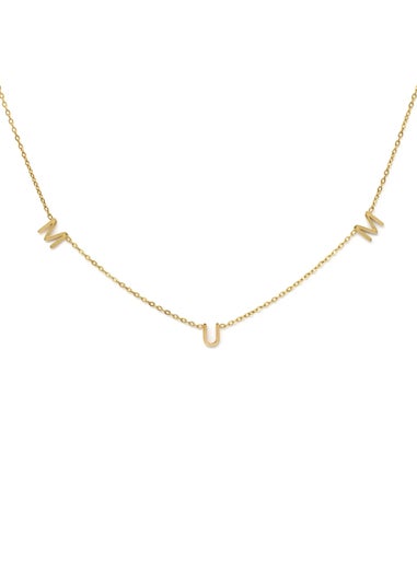 Say It With Gold Mum Necklace