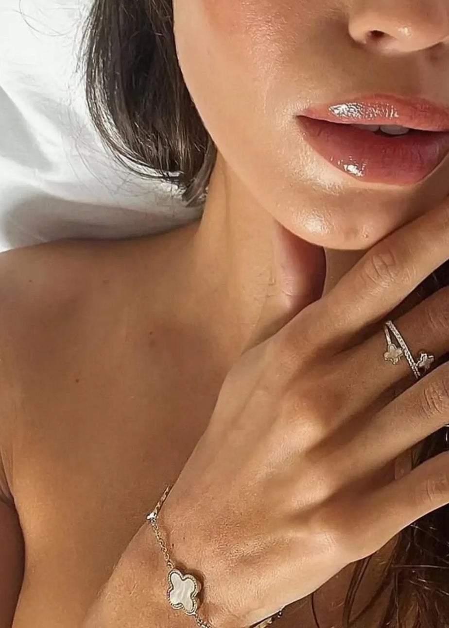 Say It With Silver Luck Chain Bracelet