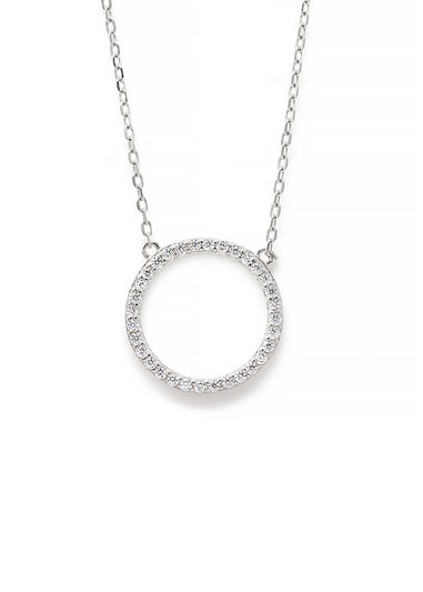 Say It With Silver Circle of Life Necklace
