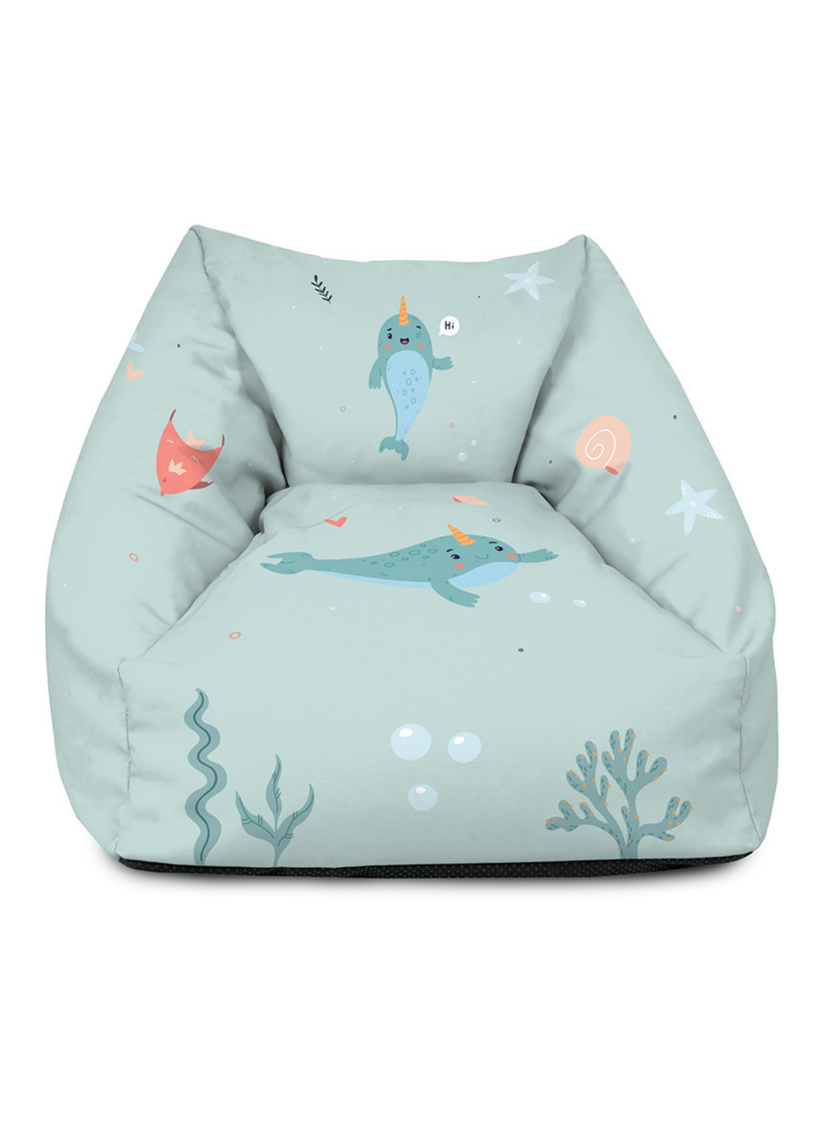 rucomfy Printed Kids Snuggle Chair Under The Sea Beanbag