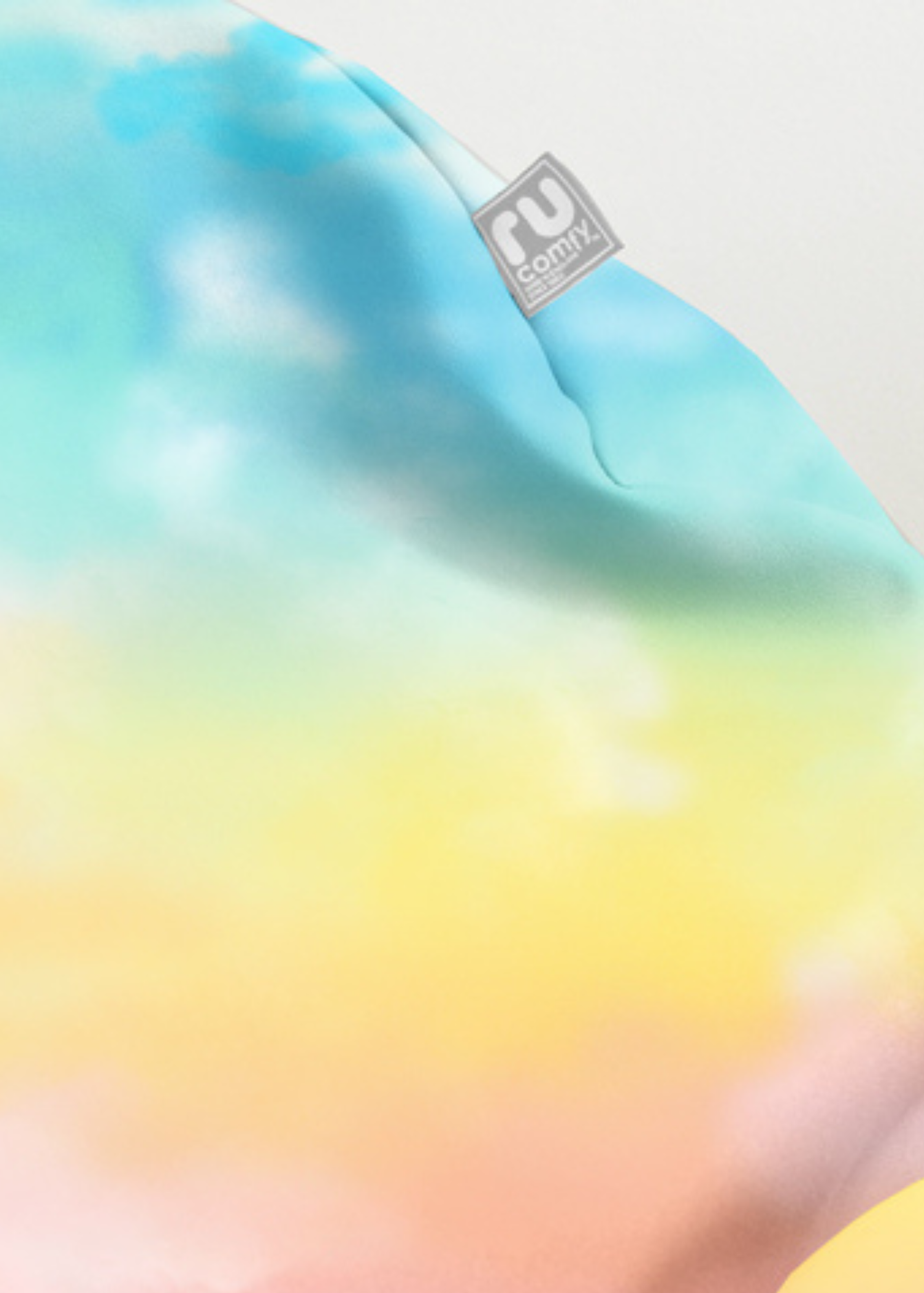 rucomfy Printed Medium Tye Dye Beanbag