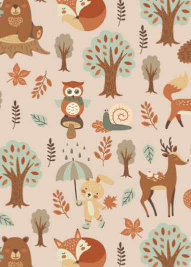 rucomfy Printed Kids Slouchbag Woodland Walks Beanbag