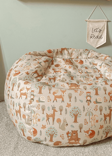 rucomfy Printed Kids Slouchbag Woodland Walks Beanbag