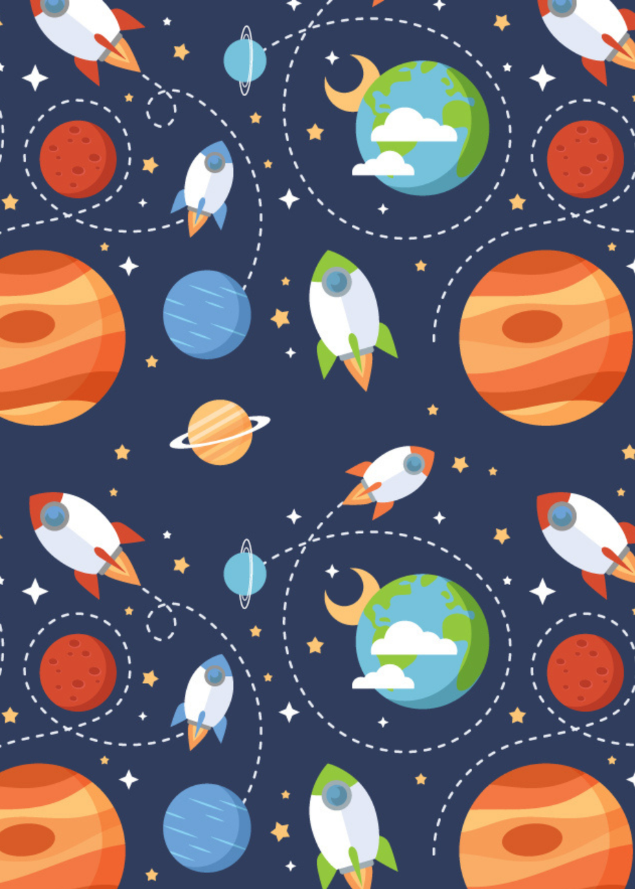 rucomfy Printed Kids Classic Outer Space Beanbag