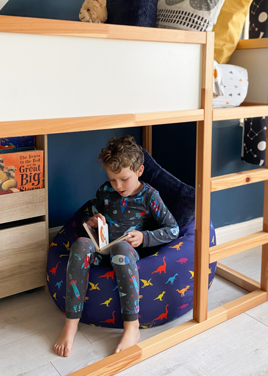 rucomfy Printed Medium Dinosaur Beanbag