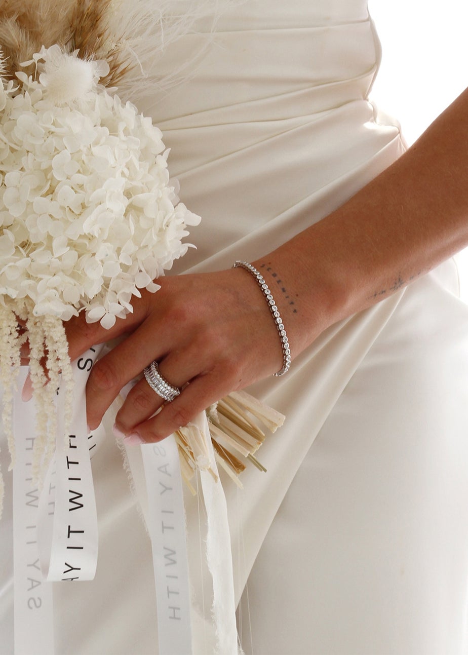 Say It With Silver Tennis Bracelet