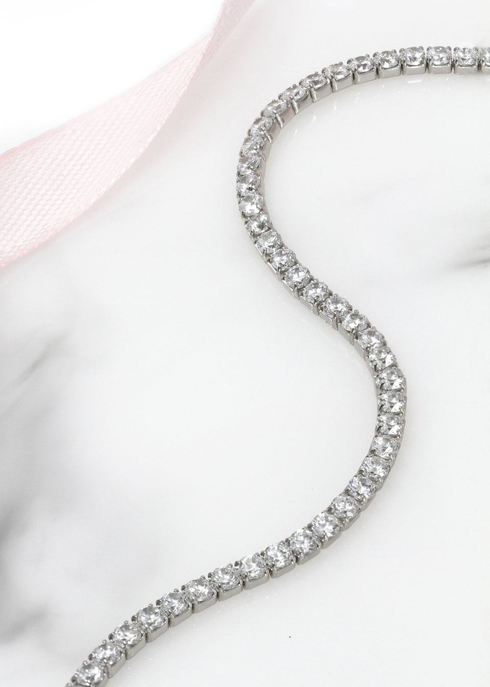 Say It With Silver Tennis Bracelet