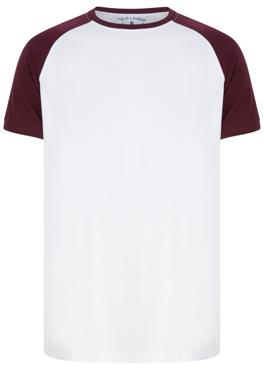 Tokyo Laundry White Raglan Short Sleeve T-Shirts 3-Pack