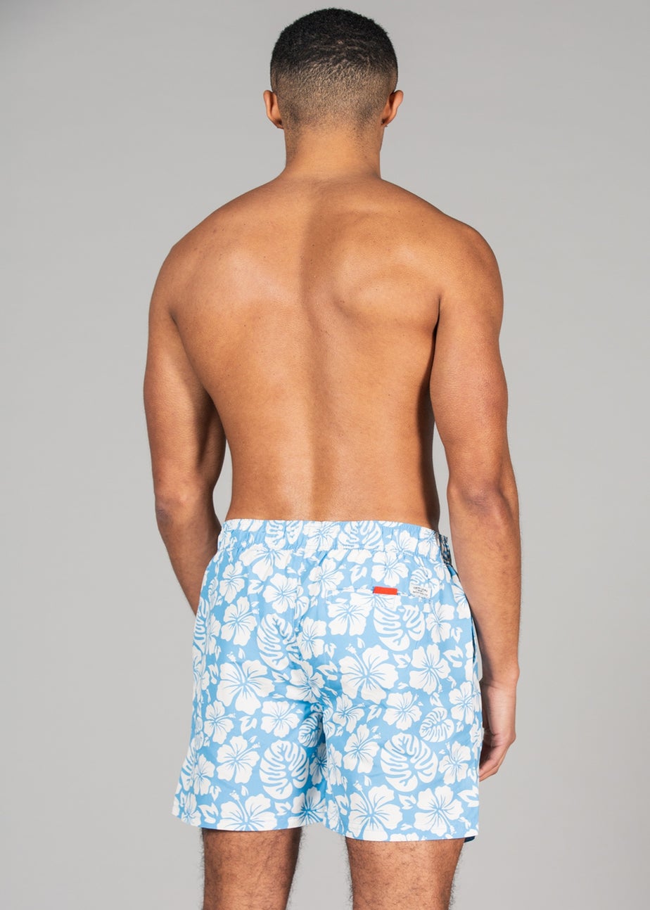 Tokyo Laundry Blue Printed Swim Shorts 2-Pack