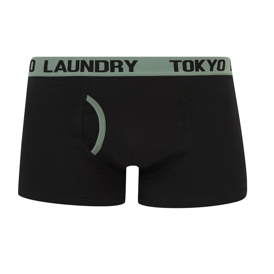 Tokyo Laundry Black & Grey Cotton 6-Pack Boxers