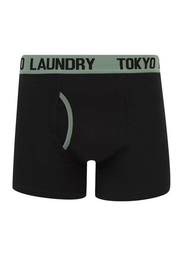 Tokyo Laundry Black & Grey Cotton 6-Pack Boxers