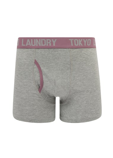 Tokyo Laundry Black & Grey Cotton 6-Pack Boxers