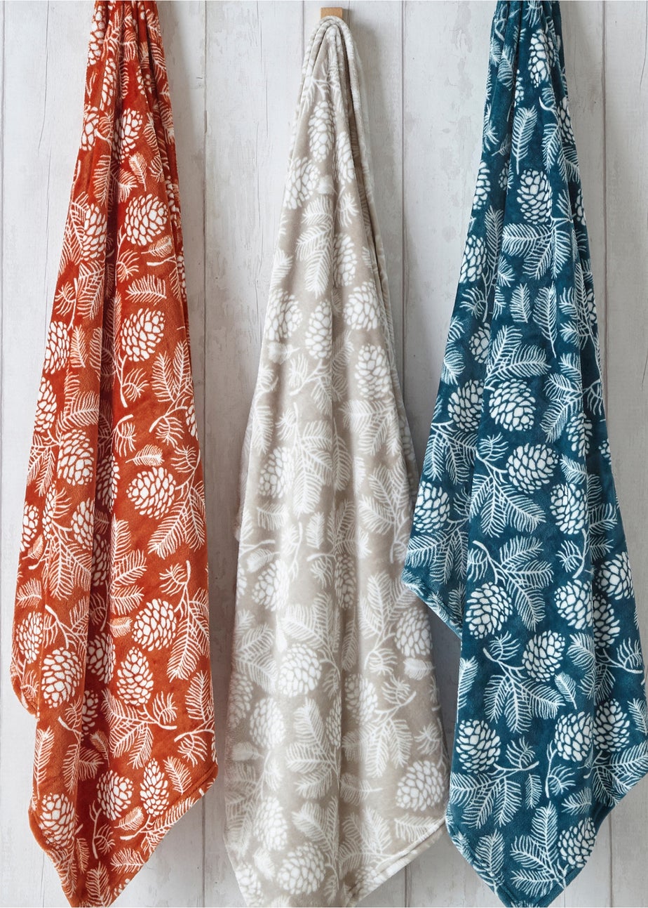 furn. Irwin Woodland Fleece Throw 140 x 180cm