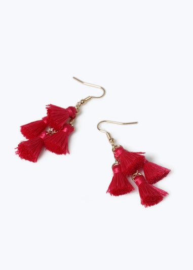 Muse Pink Tassel Earring