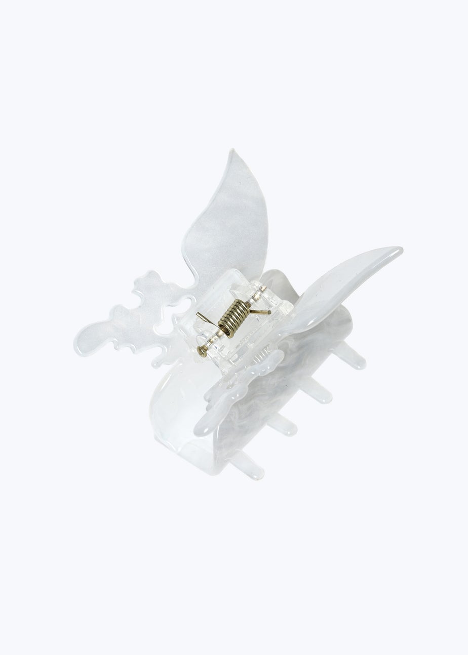 Muse White Butterfly Hair Clamp