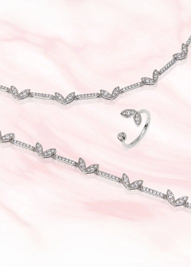 Say It With Silver Winged Necklace