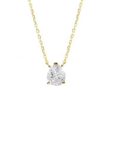 Say It With Gold Pear Necklace