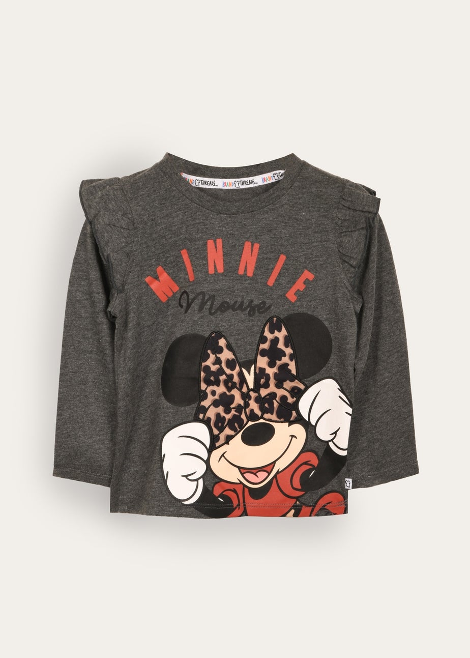 Disney Grey Minnie Mouse Kids Top (2-6 yrs)