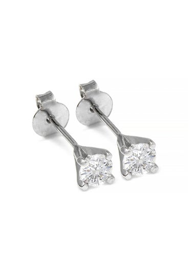 Say It With Silver Mini Classic Claw Set Earrings