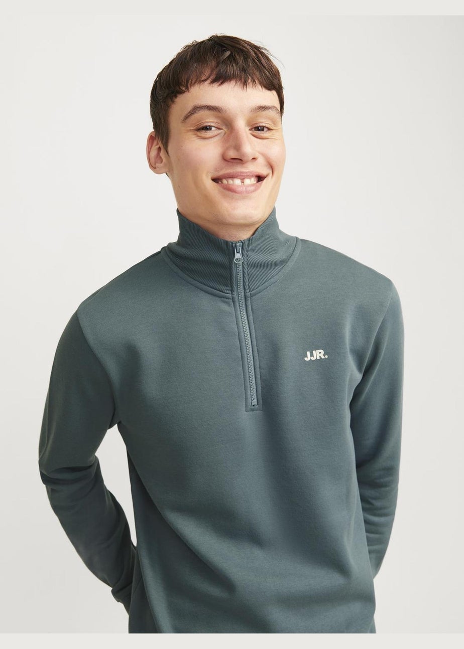 JJ Rebel Blue Half Zip Sweatshirt