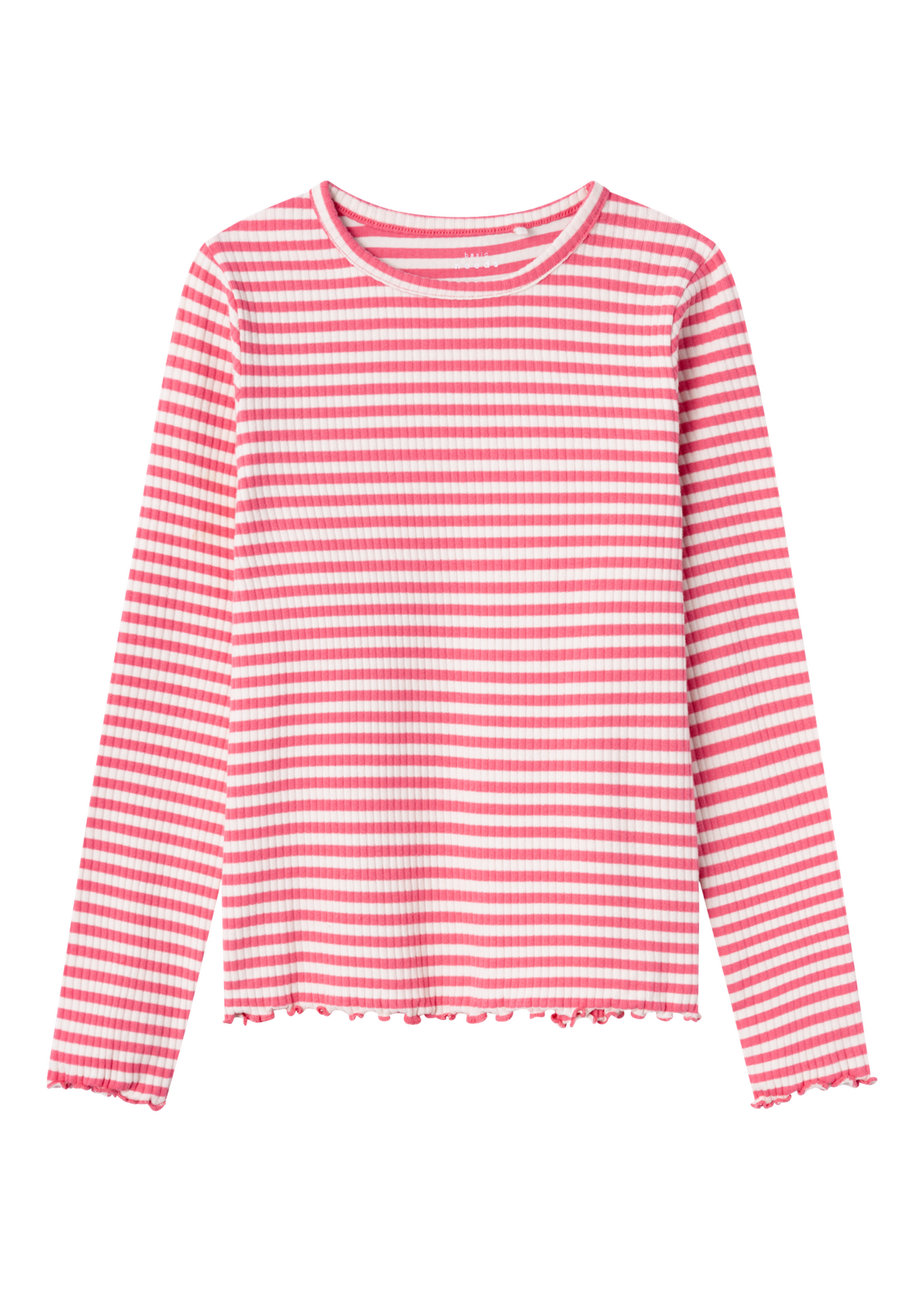 Name It Kids Pink Striped T-Shirt (6-12yrs)