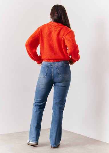 In The Style Red Chunky Knit Jumper