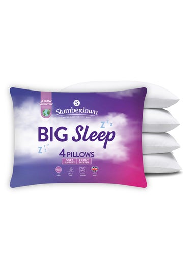 4 Pack Slumberdown Big Sleep Pillows