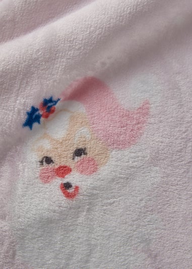 Catherine Lansfield Vintage Christmas Santa Cosy Fleece Blanket Throw (130x170cm)