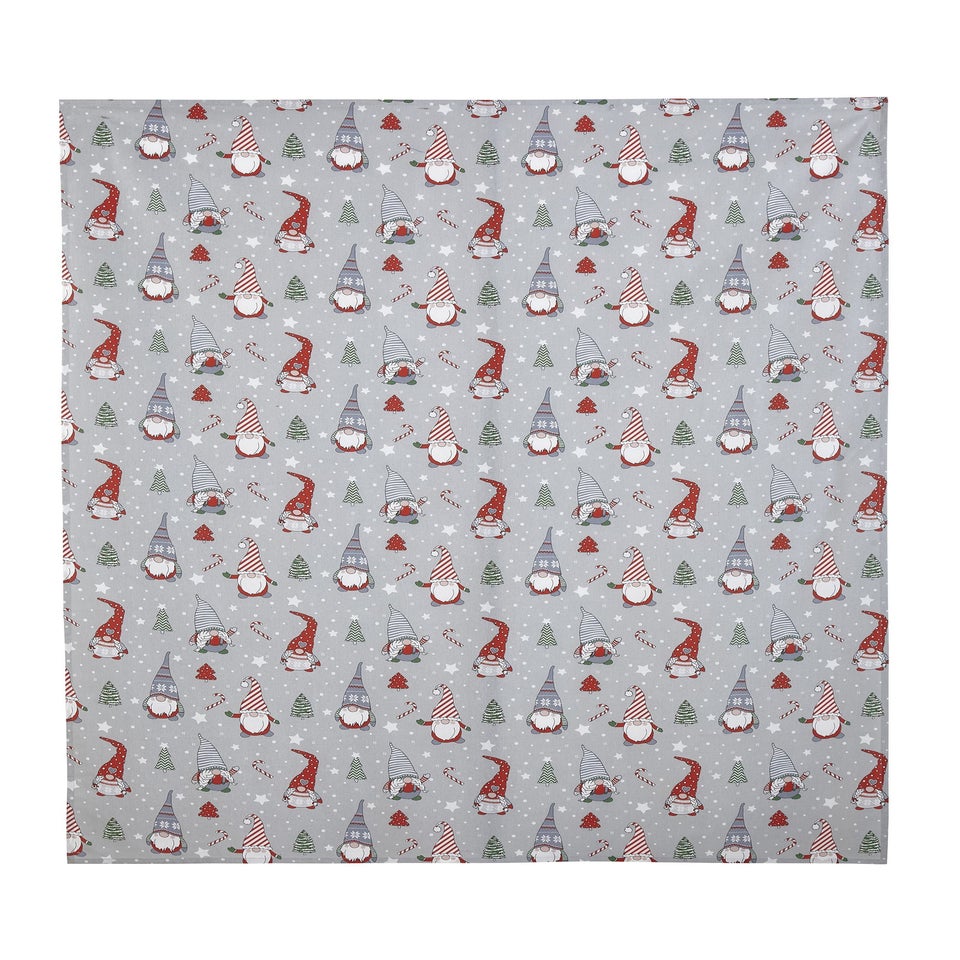 Catherine Lansfield Christmas Gnomes Cotton Dining Table Cloth
