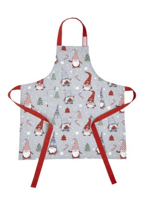 Catherine Lansfield Christmas Gnomes Cotton Adult Kitchen Apron (70x80 cm)