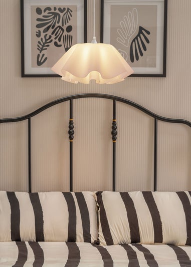 ValueLights Kumo White Acrylic Pendant Ceiling Light